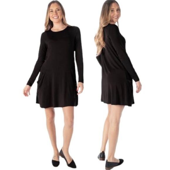 Bertrand Long Sleeve Travel Dress - Picture 1 of 14